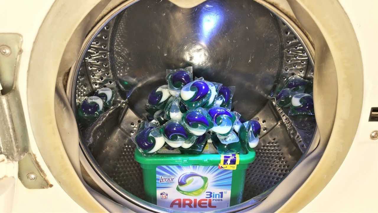 pastiglia lavastoviglie in lavatrice