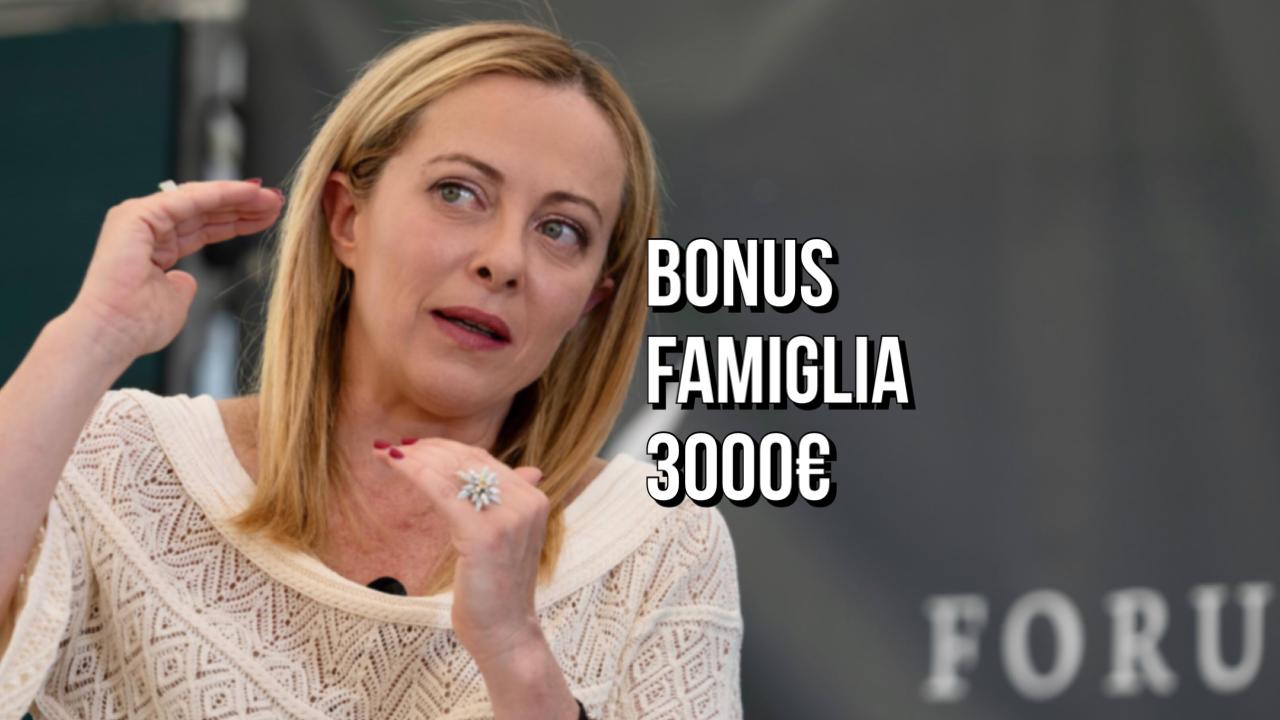 Giorgia Meloni bonus famiglia