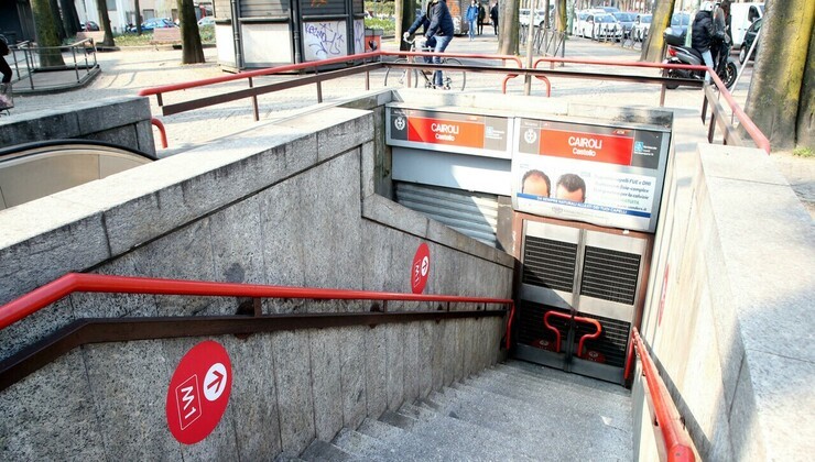 Ingresso metro a Milano