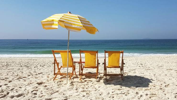 Ombrellone in spiaggia