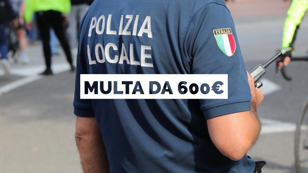 Polizia municipale multa salata