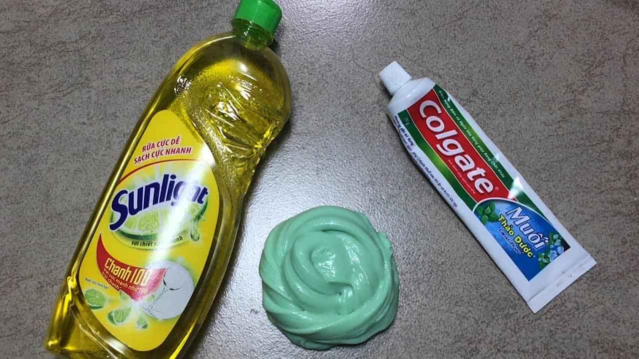 Dish soap and toothpaste