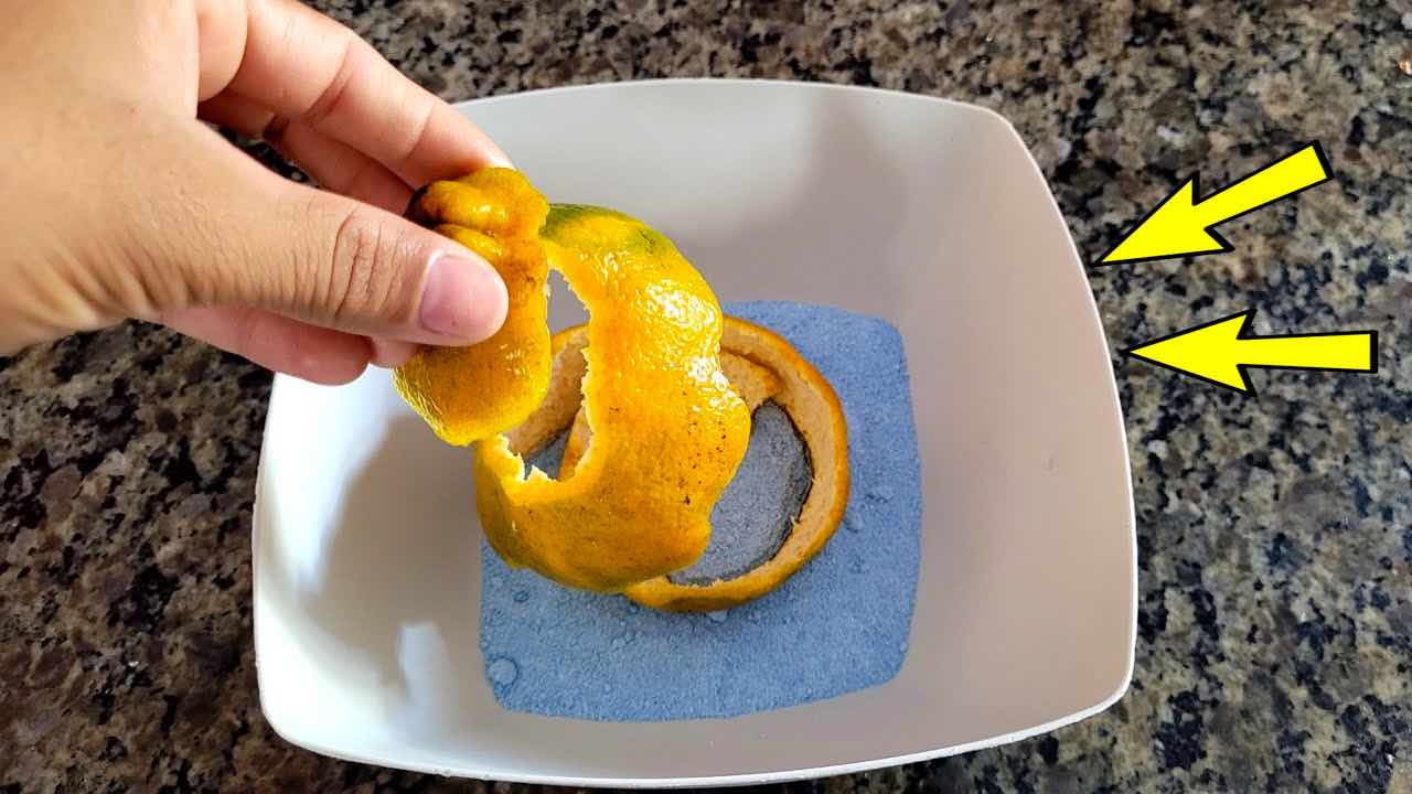 cáscara de naranja