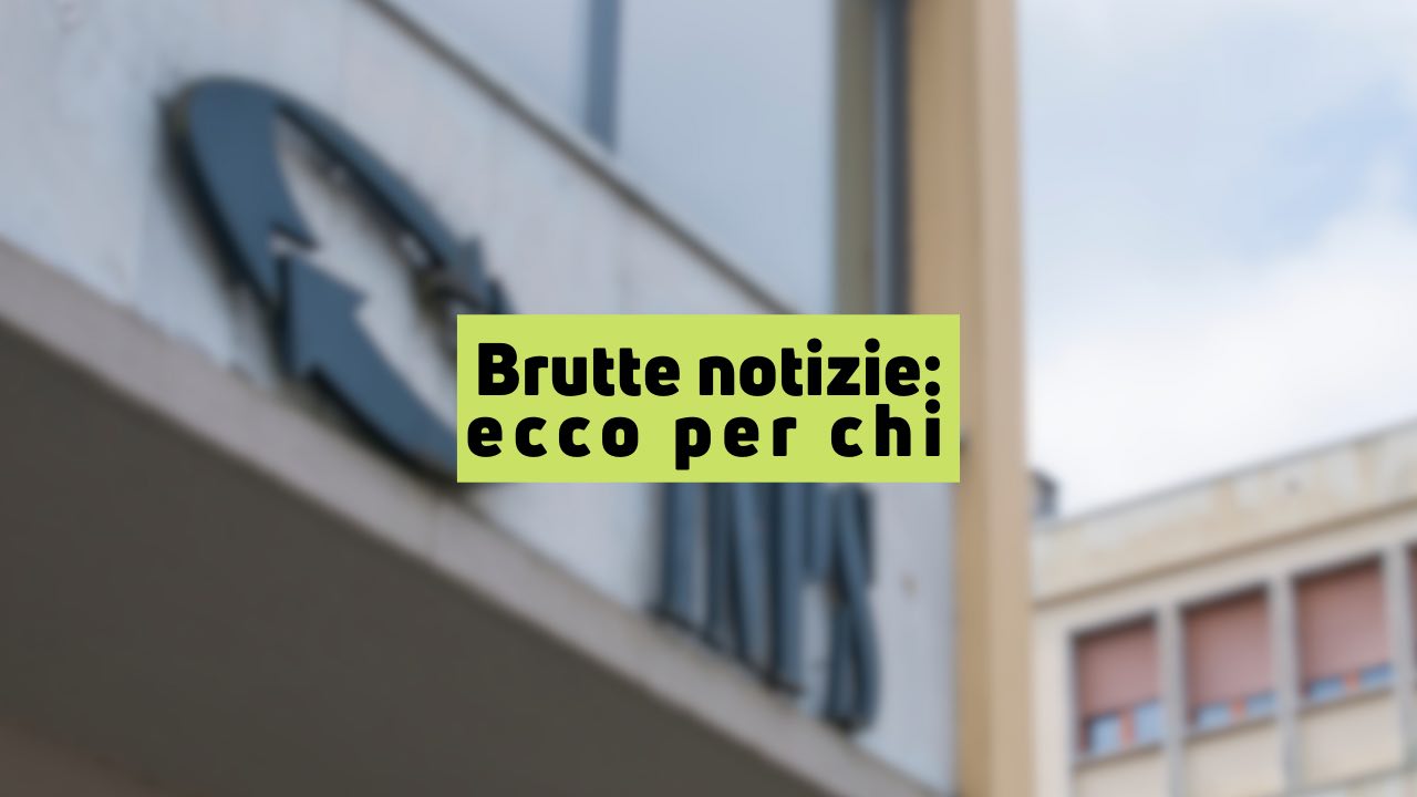 Brutte notizie INPS