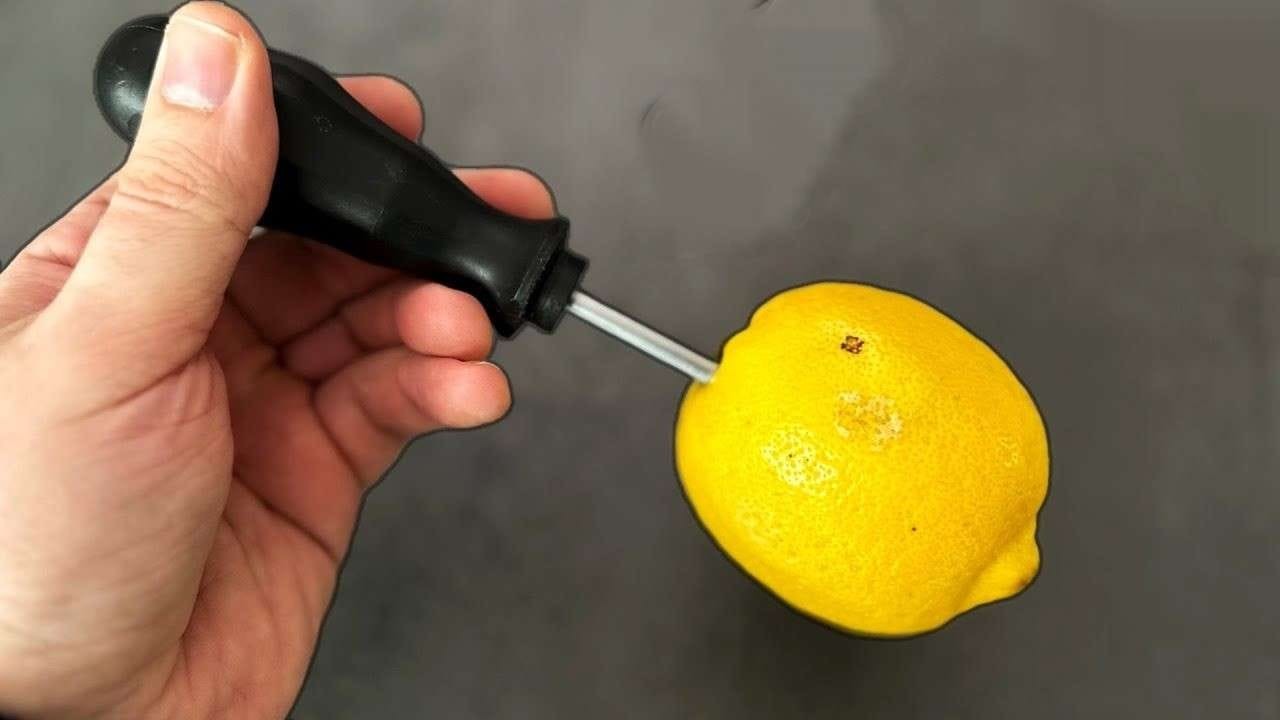 Šroubovák v citronu