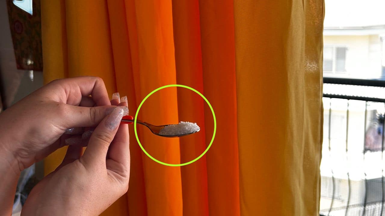 Spoon on the curtains