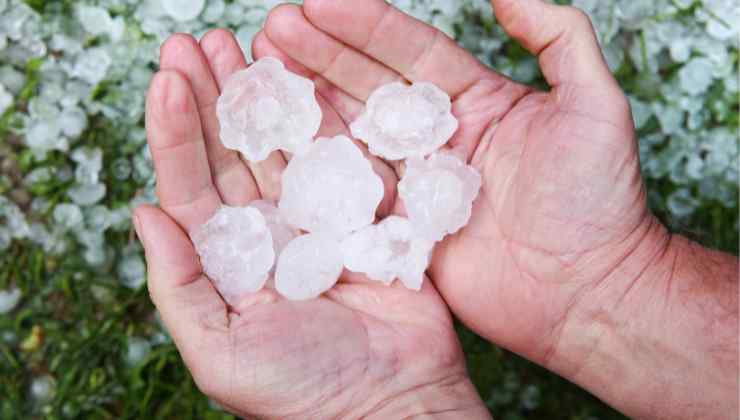 Grandine Maltempo in Lombardia