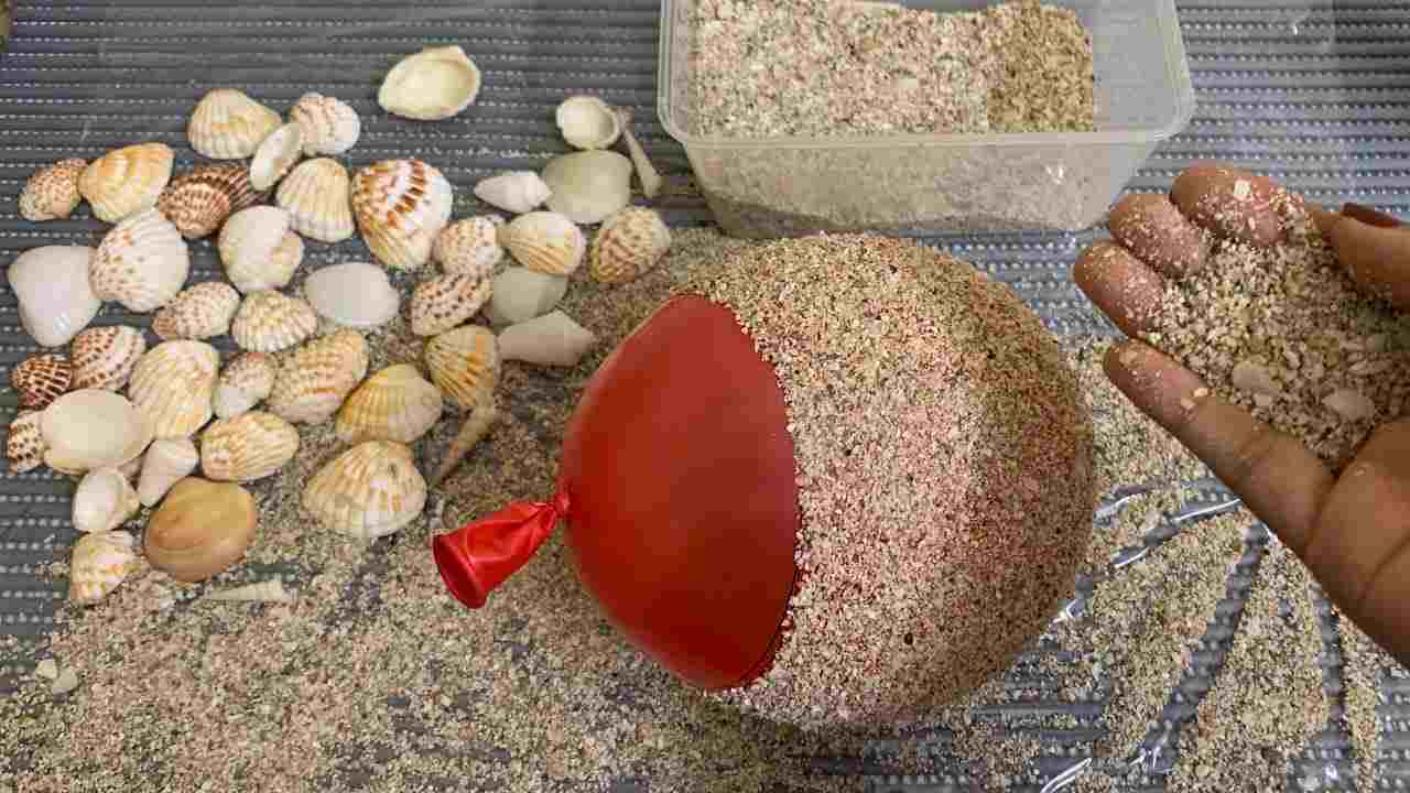 Shells and sand, what you can make unexpected: what results
