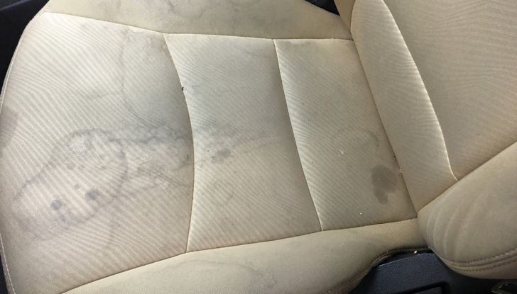 Stain on car seat