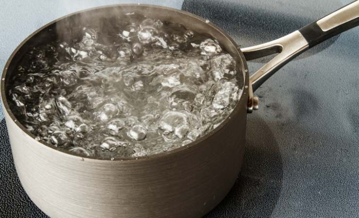 Boiling water