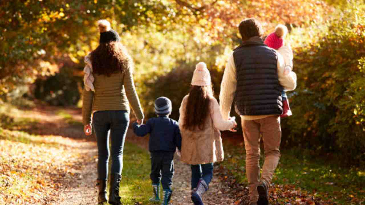 Famiglia con tre figli