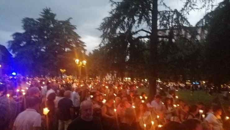 Fiaccolata per Sofia Castelli a Cologno Monzese