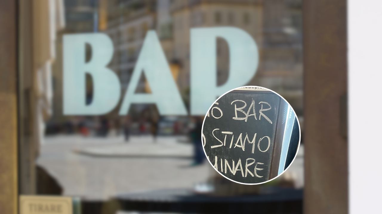 Insegna bar (foto instagram)