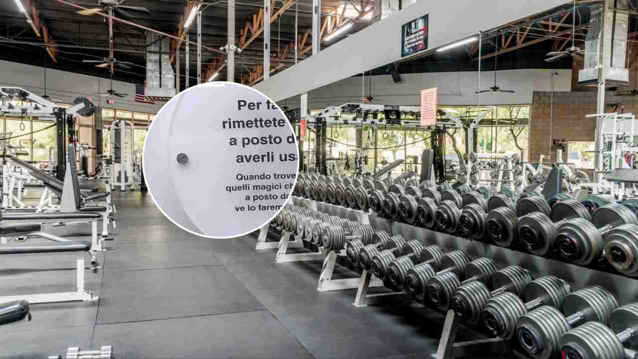 Milan, a gym sign that leaves customers speechless