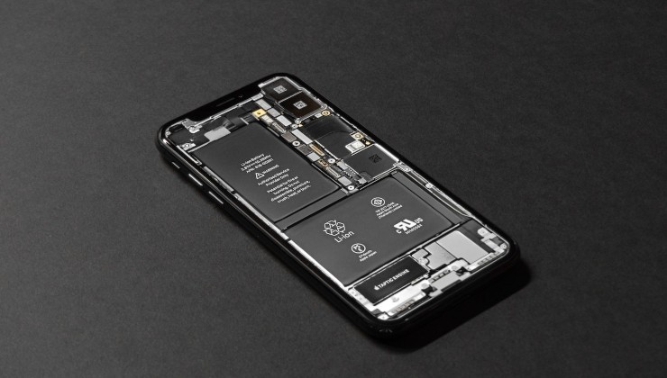 Batterie au lithium d'un téléphone