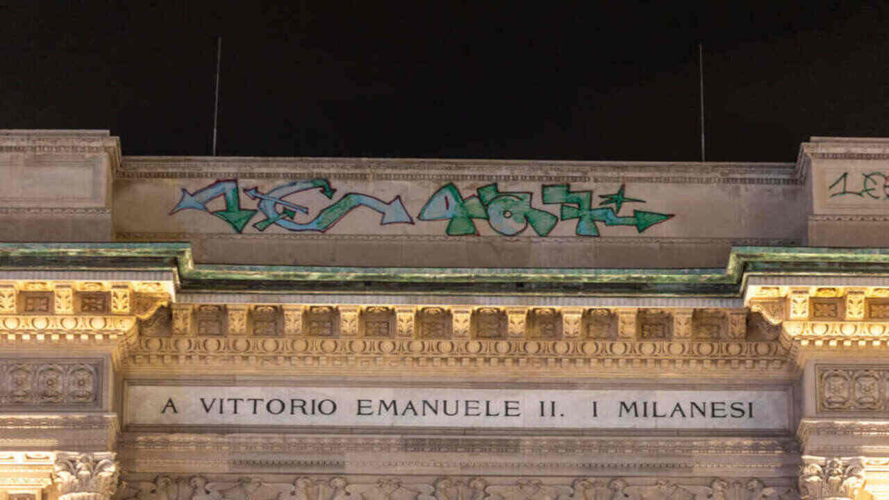 galleria Vittorio Emanuele graffiti