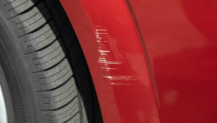 Scratches on the car