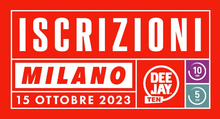 Iscrizioni alla Deejay Ten