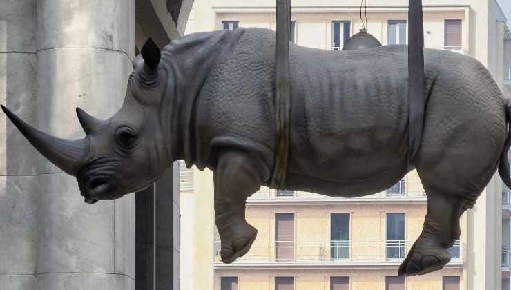 Rinoceronte a Brescia