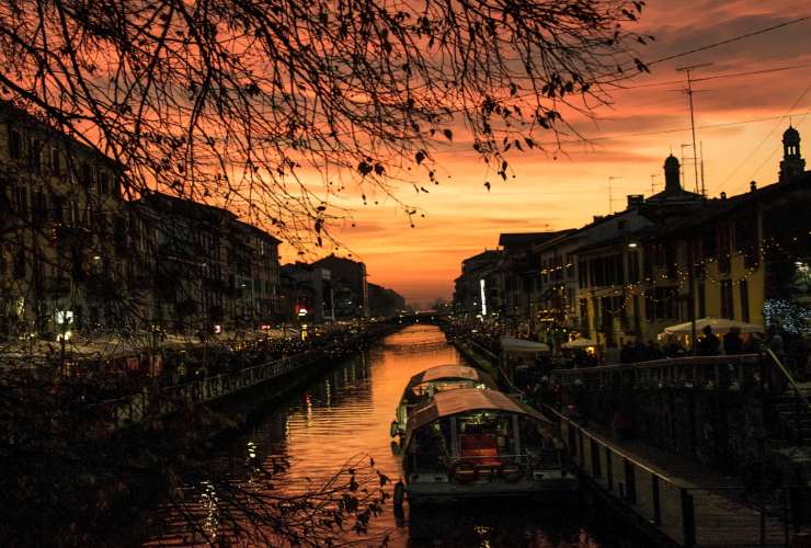 Navigli al tramonto