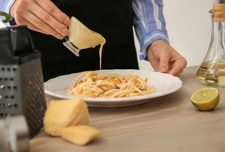 Preparazione carbonara