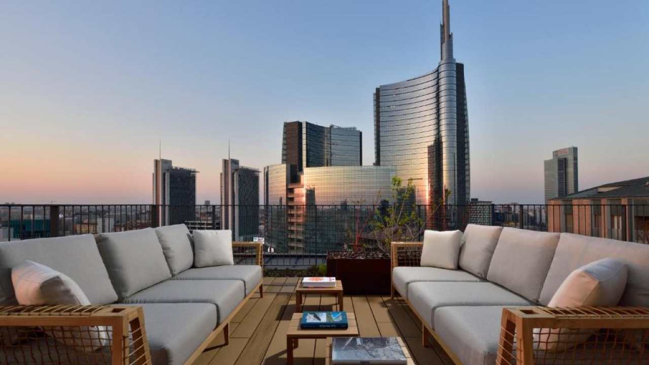 Una terrazza panoramica a Milano