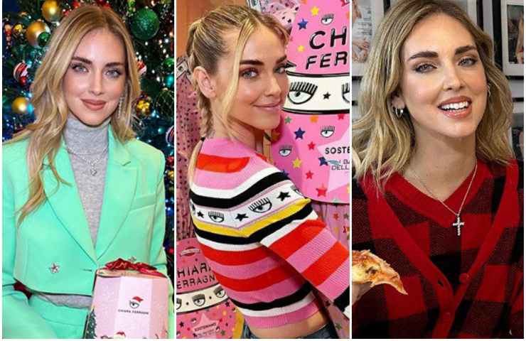 Chiara Ferragni con i vari sponsor