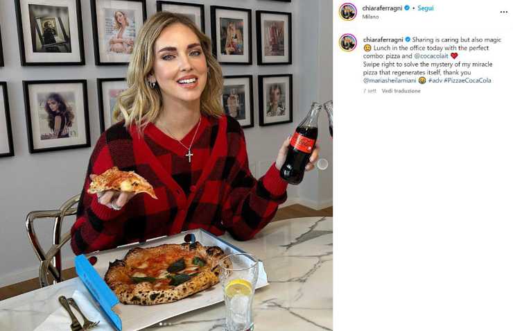 Chiara Ferragni e la Coca Cola