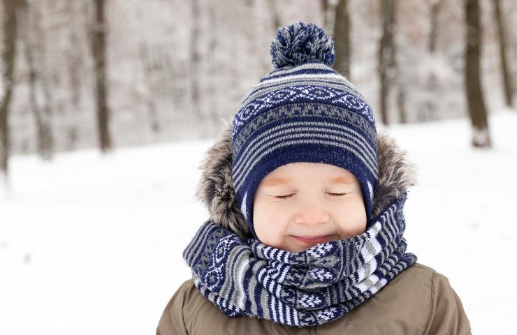 Coprire i bambini in inverno