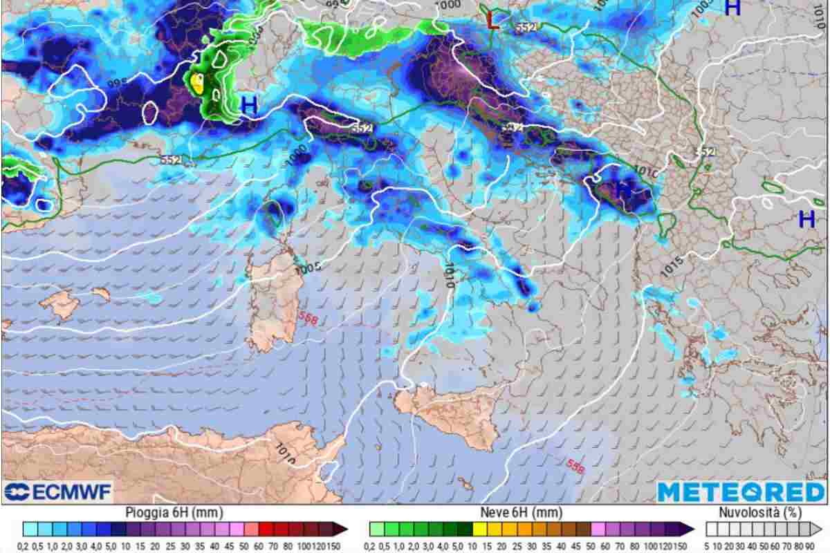 Tempesta Irene in Italia